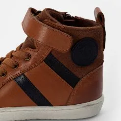 Friboo LEATHER BOOTIES - Sneaker High - Cognac, Kinder -Deutschland Friboo Verkaufs-Shop 12057f58f3a64e93bd9326dfe45fcbd7