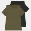 Friboo BOYS HOODED TEE 2 PACK - T-Shirt Print - Khaki/black, Kinder 1 Friboo BOYS HOODED TEE 2 PACK - T-Shirt Print - Khaki/black, Kinder -Deutschland Friboo Verkaufs-Shop 19a4925896ba45ab9887020b4262183d