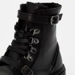 Friboo LEATHER BOOTIES - Schnürstiefelette - Black, Kinder -Deutschland Friboo Verkaufs-Shop 8551ebe38f9c4275b74b28377f4646b5