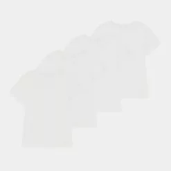 Friboo 4 PACK - T-Shirt Basic - White, Kinder