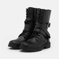 Friboo LEATHER - Schnürstiefel - Black, Kinder -Deutschland Friboo Verkaufs-Shop a6ea1da249cb44eda3a6caf932ad74bf