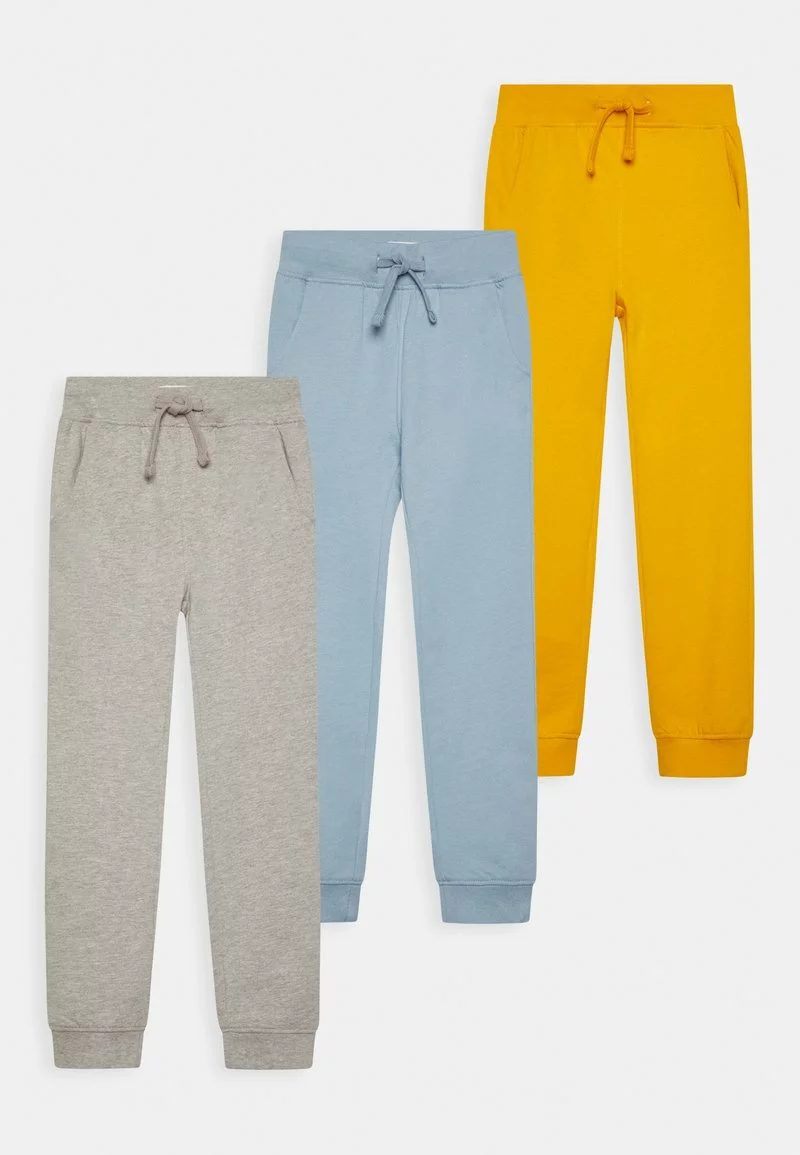 Friboo 3 PACK BASIC BOYS SWEATPANTS - Jogginghose - Grey, Ochre, Blue, Kinder 3 Friboo 3 PACK BASIC BOYS SWEATPANTS - Jogginghose - Grey, Ochre, Blue, Kinder