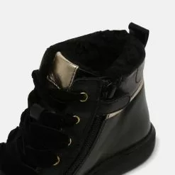 Friboo LEATHER - Schnürstiefelette - Black, Kinder -Deutschland Friboo Verkaufs-Shop c25e40c03ffd4857990210ebc5af22b9