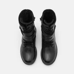 Friboo LEATHER - Schnürstiefel - Black, Kinder -Deutschland Friboo Verkaufs-Shop c620674e6e1a446e8a33de9620dbc09a