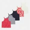Friboo STRAPPY VEST 5 PACK - Top - Multi-coloured/ Red/ White, Kinder -Deutschland Friboo Verkaufs-Shop dcf102e734f842e696e5412b106e7167