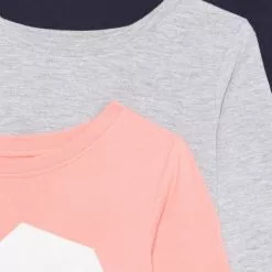 Friboo GIRLS TEE 5 PACK - Langarmshirt - Light Grey/pink/black, Kinder -Deutschland Friboo Verkaufs-Shop e485f8e1c61a4590bc69691dd6993309