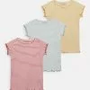 Friboo 3 PACK GIRL RIB TEE - T-Shirt Basic - Blue - 502_yellow - 202_pink - 402, Kinder -Deutschland Friboo Verkaufs-Shop e51d3363c315480790f03f8380271ba4