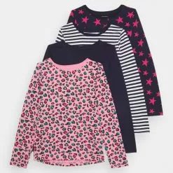 Friboo 4 PACK - Langarmshirt - Pink/dark Blue, Kinder