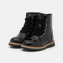 Friboo LEATHER - Schnürstiefelette - Black, Kinder -Deutschland Friboo Verkaufs-Shop f7a8e206be534fb9b1790b2ff02d345c